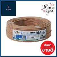 สายไฟ NNN รุ่น IEC 01 THW ขนาด 1 x 2.5 ตร.มม x 100 เมตร สีน้ำตาล **มีบริการชำระเงินปลายทาง**