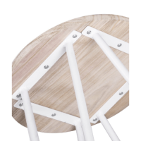 Chair bar stool size 30x30x73 cm.- Whie