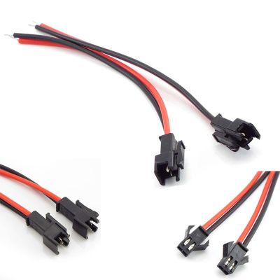 ；【‘； 150Mm JST SM 2Pins Plug Male To Female Connectors Wire Connector Cable Pigtail Plug 2Pin 15Cm For Led Strip Type