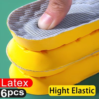 6Pcs Latex Memory Foam Insoles for Women Men Soft Foot Support Shoe Pads Sport Insole Feet Care Insert Cushion Orthopedic Shoes Shoes Accessories