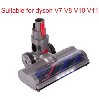 หัวแปรงเทอร์โบสำหรับ Dyson เครื่องดูดฝุ่น V10 V11 V8 V7อุปกรณ์อะไหล่แบบเปลี่ยนได้พร้อมแปรงไฟ LED