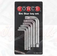 FORCE 5063 ชุดประแจหัวจีบ 6 ชิ้น TORX ขนาด T40,T45,T47,T50,T55,T60