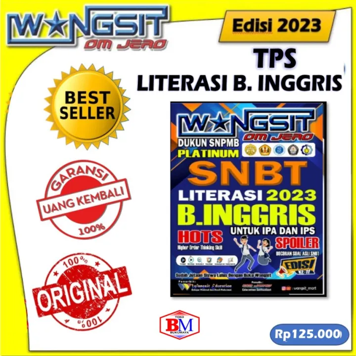 Buku Wangsit TPS 2023 / Buku UTBK SNBT TPS LITERASI BAHASA INGGRIS 2023 ...