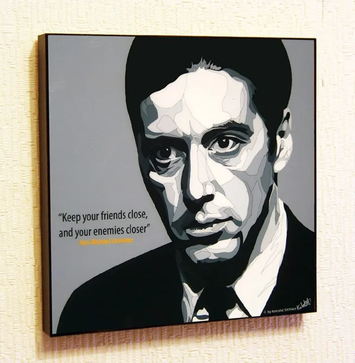 The Godfather Al Pacino Don Michael Corleone Poster Pop Art Print