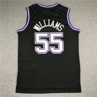 ?เสื้อเจอร์ซีย์บาสเก็ตบอล NBA 22-23 55 # Williams 4 # Weber เสื้อถักลายชุดบาสเก็ตบอล