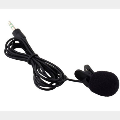 Mini Lavalier Mic Tie Clip Microphones Smart Phone Recording PC Clip-on Lapel Support Speaking Singing Speech High Sensitivity