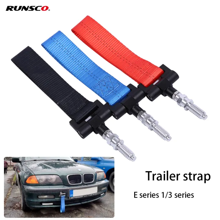 Racing Tow Strap Tow Hook Car Tow Hook Belt Rope For Bmw E36 E90 E91