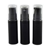 5Ml Small Black Airless Pump Lotion Bottle 5Cc Refillable Mini Beauty Airless Sprayer Container With Clear Cover