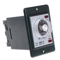 【Prime deal】 0-60วินาที/นาที Power On Delay Timer Relay พร้อมฐานซ็อกเก็ต AC 220V สวิตช์เวลา AH2-Y