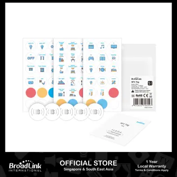 BroadLink NFC Tags, NXP NTAG215 Waterproof NFC Tag Sticker, Trigger Home  Automation Devices and Scenes, Compatible with All NFC-Enabled Smart  Phones