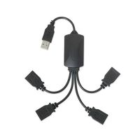 1ชายถึง4หญิงUSB HUB SplitterขยายสายUSB 2.0 Extension Line Data Cable Power Adapter Socket ConverterสายUSB 2.0-JHU STORE