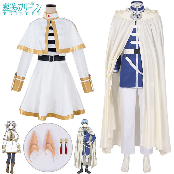 Anime Frieren at the Funeral Costume Adult Frieren Cosplay Dress Cape ...