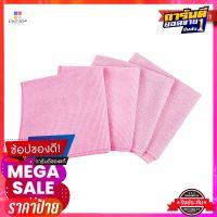 เอโร่ ผ้าอเนกประสงค์ เบอร์ 3 ขนาด 30x30 ซม. สีชมพู แพ็ค 4 ผืนaro Multipurpose Towel No.3 30x30 cm Pink x 4 Pcs