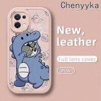 Chenyyka เคสสำหรับ OPPO Reno 8 5G Reno 8 Pro 5G เคสลายการ์ตูนไดโนเสาร์สปอยนุ่มหนังดีไซน์ใหม่กรอบด้านหลังกล้องเคสป้องกันแบบบาง