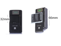 universal battery charger หนีบชาร์จ แบตเตอรี่ โทรศัพท์ Battery Charger + USB-Port For Smartphone Batte ry