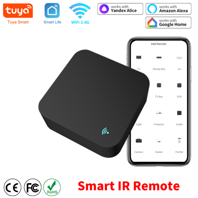 Tuya Smart IR Remote WiFi Universal Remote Control for Air Conditioner TV Work with Alexa Google Home Assistant Yandex Alice