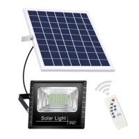 Solar LED Light Outdoor Spotlight Powered Garden Street Landscape Remote Control Waterproof Wall Flood  Lamp 20W 30W 40W Outdoor Lighting