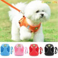 Pet Vest Walking Lead Leash Dog Harness Adjustable Reflective Collar For Small Medium Dogs Training Mesh Chest Strap Supplies