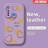 เคส JIUMOO สำหรับ Realme 5 5i 5S 6i 6 6S 6 Pro Narzo กระแสแฟชั่นแบรนด์สวยลวดลายความรักบางๆเคสโทรศัพท์ซิลิกาเจลนุ่มหนังบางๆเคสปกป้องเลนส์กับเคสกันกระแทกปลอกหยด