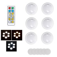 ☃№♘ Wireless Dimmable Under Cabinet LED Night Light Cold Warm Neutral White Remote Control Battery Power For Kitchen Closet Wardrobe