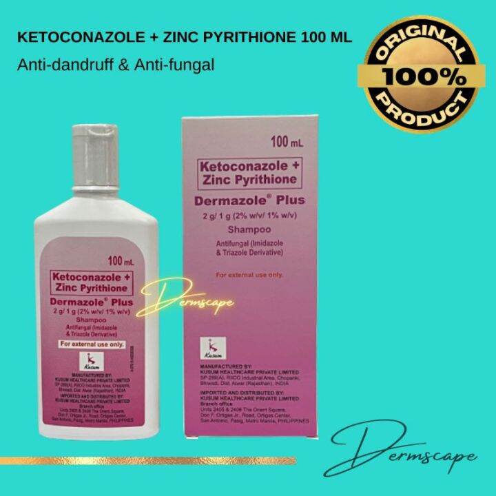 Anti Dandruff Shampoo Ketoconazole with Zinc Pyrithione 100ml Lazada PH