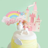 Little girl Unicorn Unicornio Birthday 1st Happy