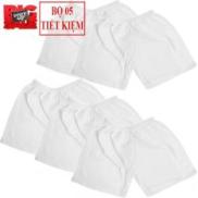 HCMBộ 5 quần ngắn Baby Q&N thun size 3 100% cotton mềm hút mồ hôi