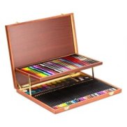 Bộ màu vẽ đa năng hộp gỗ Colormate MS-92W