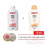 Bộ Phấn rôm Pigeon 200g + Phấn thơm Pieon 200g Tặng Hộp đựng phấn