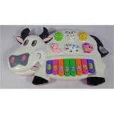 Đồ chơi đàn hình con bò dùng pin có đèn nhạc giúp bé phát triển toàn diện