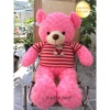 Gấu bông teddy cao cấp khổ vải 1m dài 80cm màu hồng hàng vnxk - ảnh sản phẩm 2