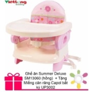 Ghế ăn Summer Deluxe SM13060 hồng + Tặng Miếng căn răng Capol bất kỳ