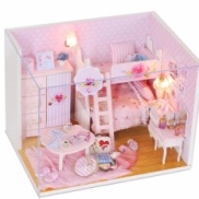 HCMMô hình nhà gỗ DIY- Nhà búp bê PINK GIRL