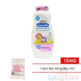 Phấn dưỡng ẩm cho trẻ Kodomo 180g - Gentle SoftTặng 1 gói tăm bông đầu nhỏ