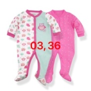 Set 2 Bộ Body Dài Tay Liền Tất Baby Gear Hàng Xuất Dư Đẹp Cho Bé Gái