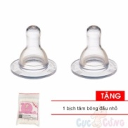 Ty bình sữa Agi cổ thường size L - 2 cái vỹ Tặng 1 bịch tăm bông đầu nhỏ