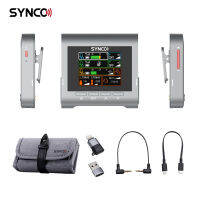 SYNCO G3 2.4G ระบบไมโครโฟนไร้สายไมค์พร้อมตัวรับสัญญาณสองช่องสัญญาณ + เครื่องส่งสัญญาณ2ชิ้นไมโครโฟนแบบหนีบสูงสุดช่วงที่มีประสิทธิภาพ250M 8G บนบอร์ดหน่วยความจำลดเสียงรบกวนอัจฉริยะในตัว5 EQ สำหรับกล้องคอมพิวเตอร์สมาร์ทโฟน