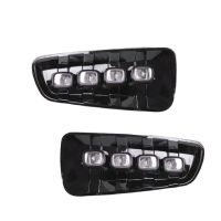 1Pair DRL LED Daytime Running Lights with Turn Signal Yellow Fog Lamp for Ford Raptor SVT F150 2009-2014