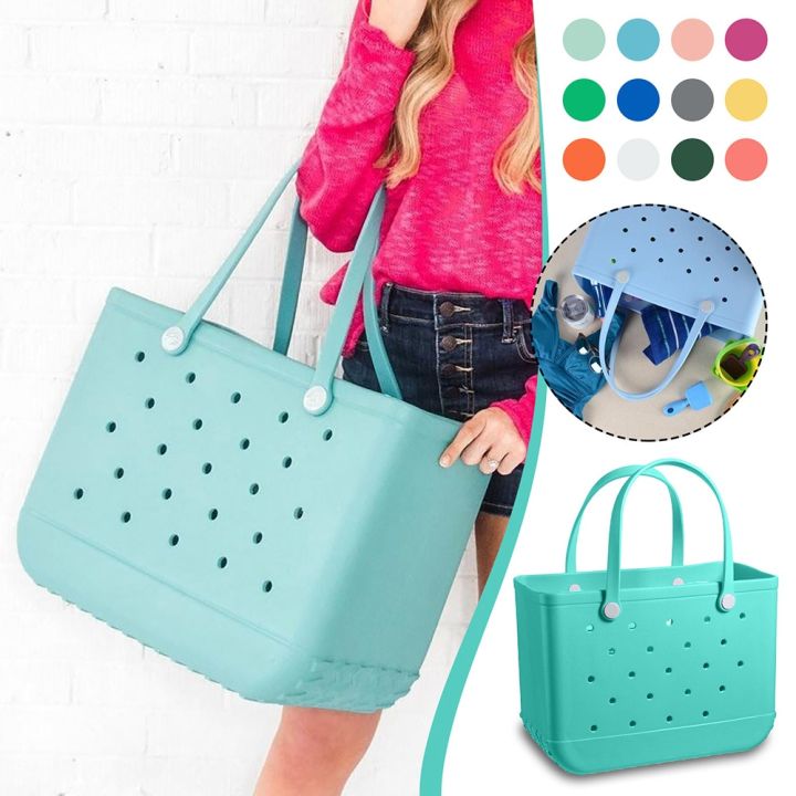 waterproof-soft-eva-punched-beach-bag-handbag-summer-water-park-tote-basket-swimming-suit-towels-organizer-shoulder-bag-tote