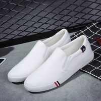 Men Casual Shoes Canvas Luxury 2021 Mens Loafers Breathable Slip on FlatsMale Vulcanized Shoes White Driving Shoes Plus Size 47