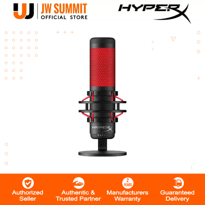 HyperX QuadCast USB Condenser Full-featured Standalone Gaming