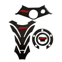 For Yamaha YZF R6 YZFR6 YZF600 2003 2004 2005 Sticker Tank Pad Oil Gas Cap Cover Triple Clamp Protector Carbon Motorcycle Decal