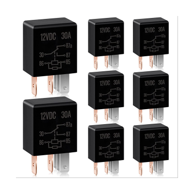 5 Pin Relay 12V 30A Relay Multi Automotive Relay Car Heavy Duty Relay for Car Motor Replacement Accessories ,8 PCS