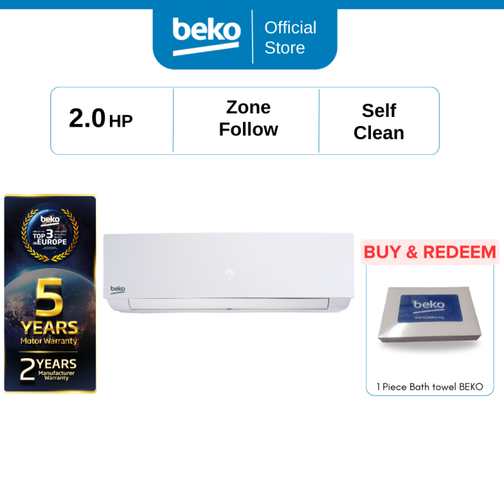 Beko 2.0 HP Air Conditioner R32/BLFOM 180 Lazada