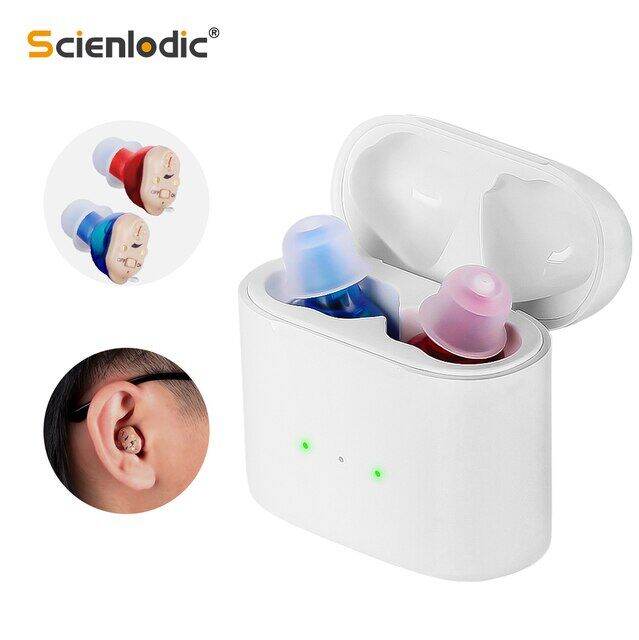 Rechargeable Hearing Aids Wireless Sound Amplifier ITE Mini Invisible