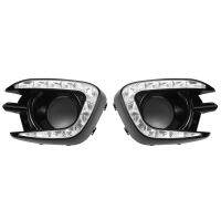 For Sport Montero Sport 2013 2014 2015 Daytime Running Lights Fog Lamp Cover 12V Abs Led Drl