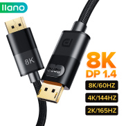 Llano Cáp 8K DP 1.4 DisplayPort Cáp Tốc Độ Cao 32.4Gbps DP1.2 4K 2K 165Hz