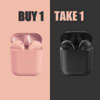 ซื้อ 1 แถม 1 T&amp;G inPods 12 Macaron True Wireless Stereo Headphones Bluetooth V5.0 Earbuds Smart Touch Headset with Charging Box for iOS/Android