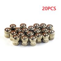 20pcs Durable Copper Car Tire Valve Stem Caps Auto Automobile Tyre Valve Dust Proof Air Caps Automobile Accessories Valve Stems  Caps  Adapters