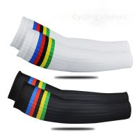 Aero Bike Arm Cover Cuff Cycling Sleeves UV Stripe Running SunscreenSun Bicycle Sleeves Leg  Sport Cycling Outdoor Arm Warmer